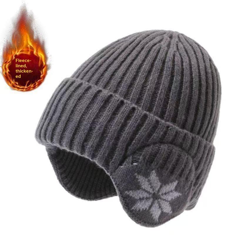 Outdoor Ski Hat Winter Thick Beanie Hat With Fleece Lined For Men Women Winter Solid Knitted Wool Skull Cap For Outdoor Use