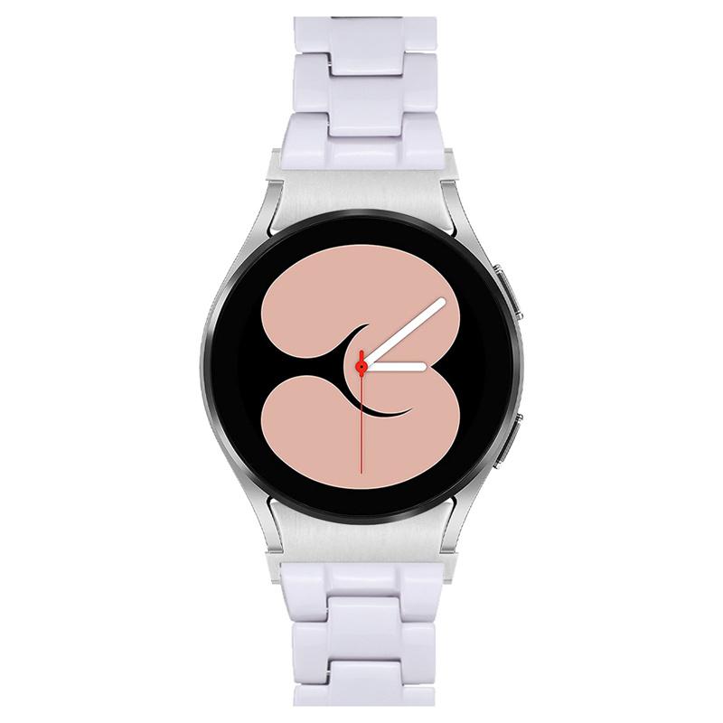 

For Samsung Galaxy Watch 5 40mm/44mm/Watch 5 Pro 45mm Resin Watch Band Stainless Steel Buckle Strap Bracelet Black