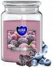 Duftkerze im Glas Gefrorene Beeren 14x98cm bis zu 100 Stunden Brenndauer
