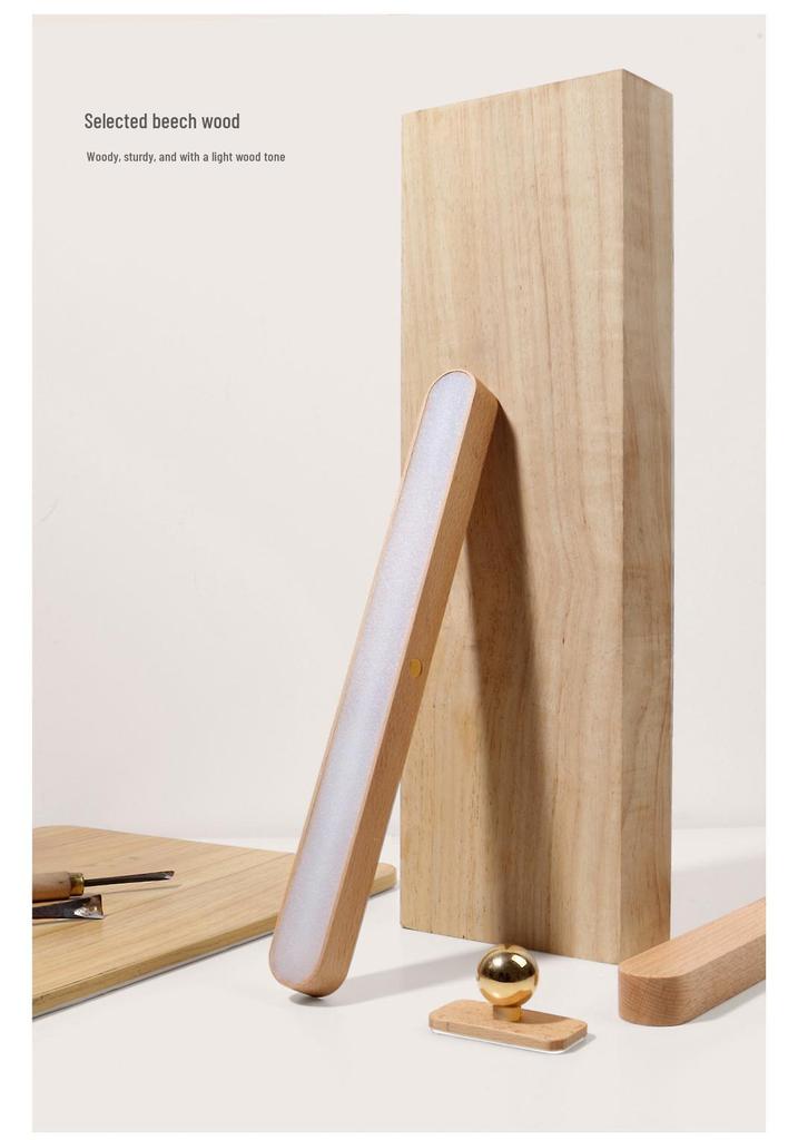 Magnetic Touch LED Mirror Light: No-Drill, Movable Night Light for Bedroom & Bathroom