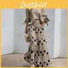 Pcsset Women Tshirt 2 Pants Set Slant Neck One Shoulder Long Sleeve Bow Cuff Top Loose High Waist Wide Leg Printed Long