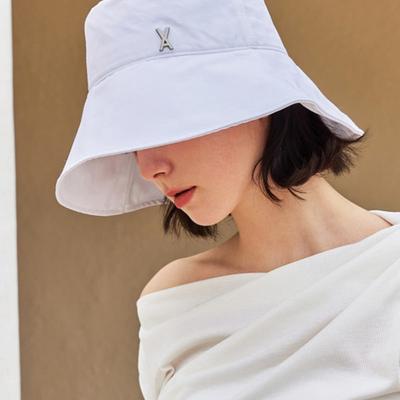 VA Studded Solar Shield Bucket Hat White