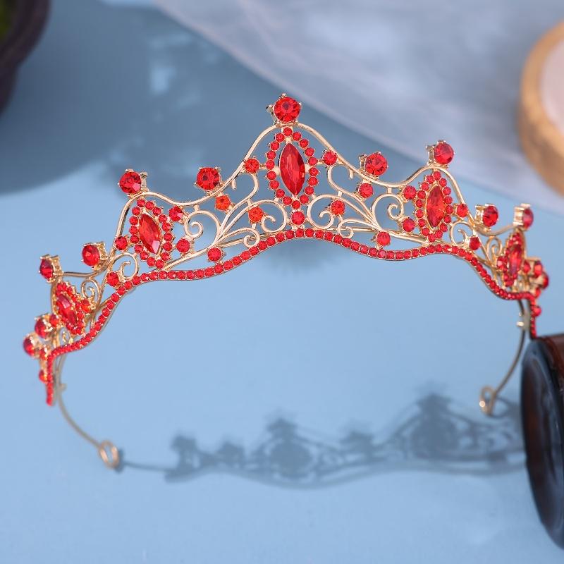 Baroque Crystal Tiaras And Crowns For Women Bride Rhinestone Prom Diadem Bridal Wedding Hair Accessories Jewelry Crown Tiara
