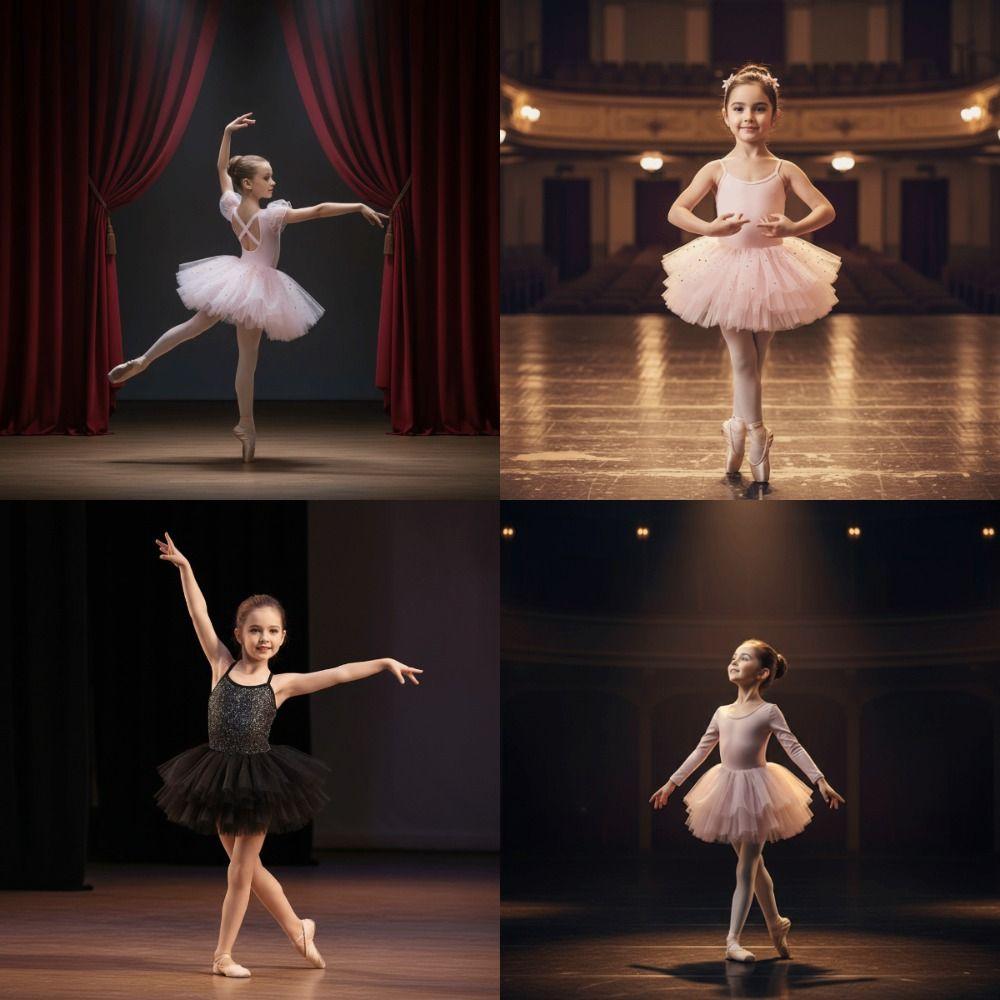 Sequin Girl Ballet TuTu Dress Cross Strap Ballerina Fairy Dress  Gymnastic