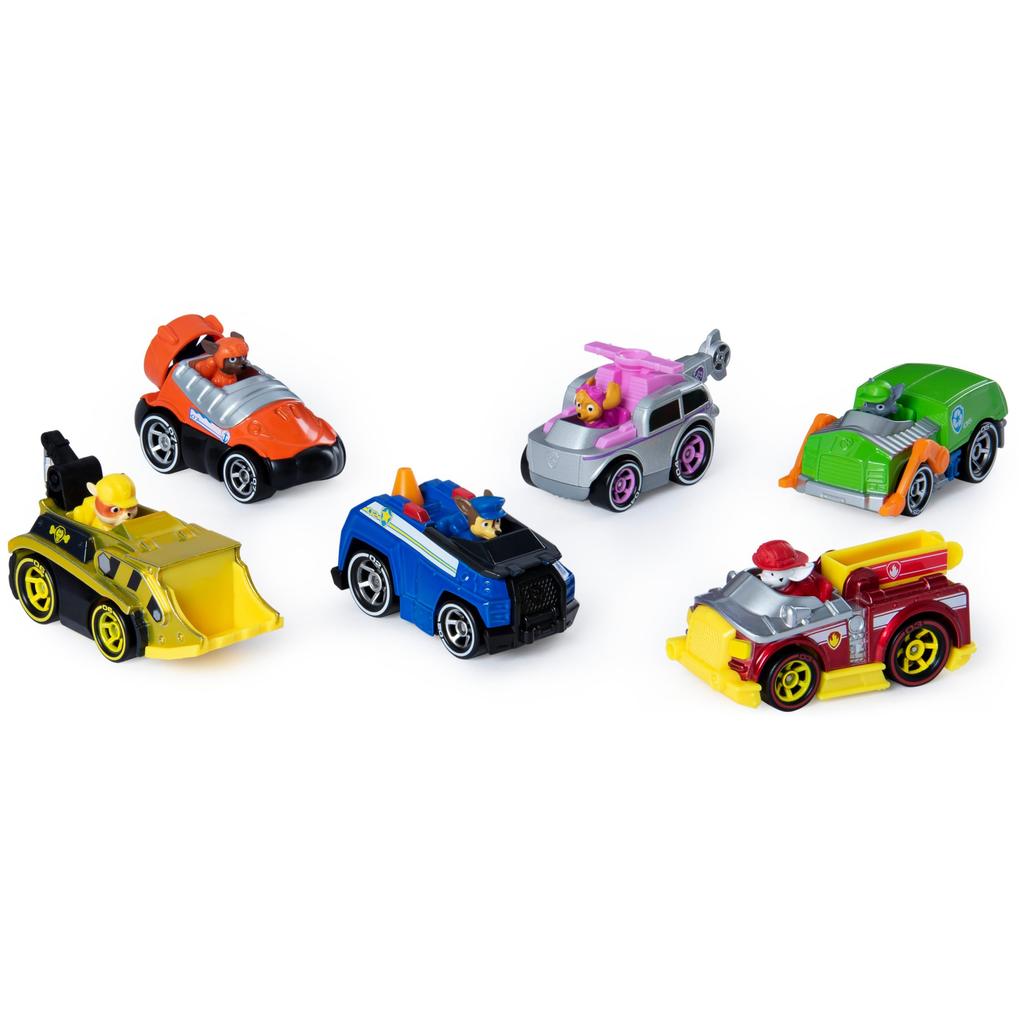 Paw Patrol, True Metal Classic Gift Pack of 6 Collectible DIE-CAST Vehicles, 1: 55 Scale