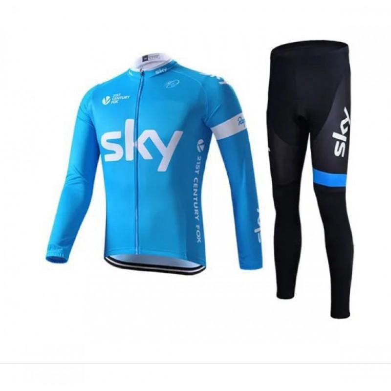 Men Women Cycling Jersey Set Long Sleeve Bib Shorts Breathable Moisture Wicking Mountain Road Bike