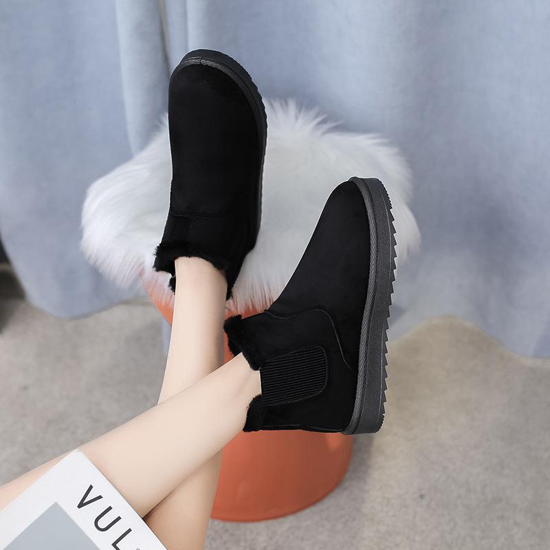 Modă 2024 Cizme pentru Femei Iarnă Modă Cizme de Gleznă de Zăpadă Pluș Păstrează Cald Confortabile Pantofi cu Platformă Zapatos De Mujer Pantofi pentru Femei