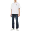 Calvin Klein Camiseta de Manga Corta con Cuello Redondo y Logo Talla Grande para Hombre Camisetas Blancas 4RAB821-YAA