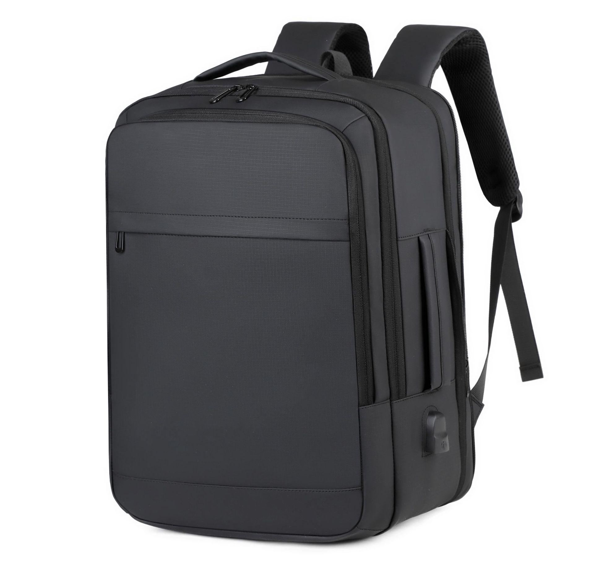 

Cross-Border Fashion Large Capacity Backpack - Unisex Casual Business & School Bag 16x31x45 cm чёрный