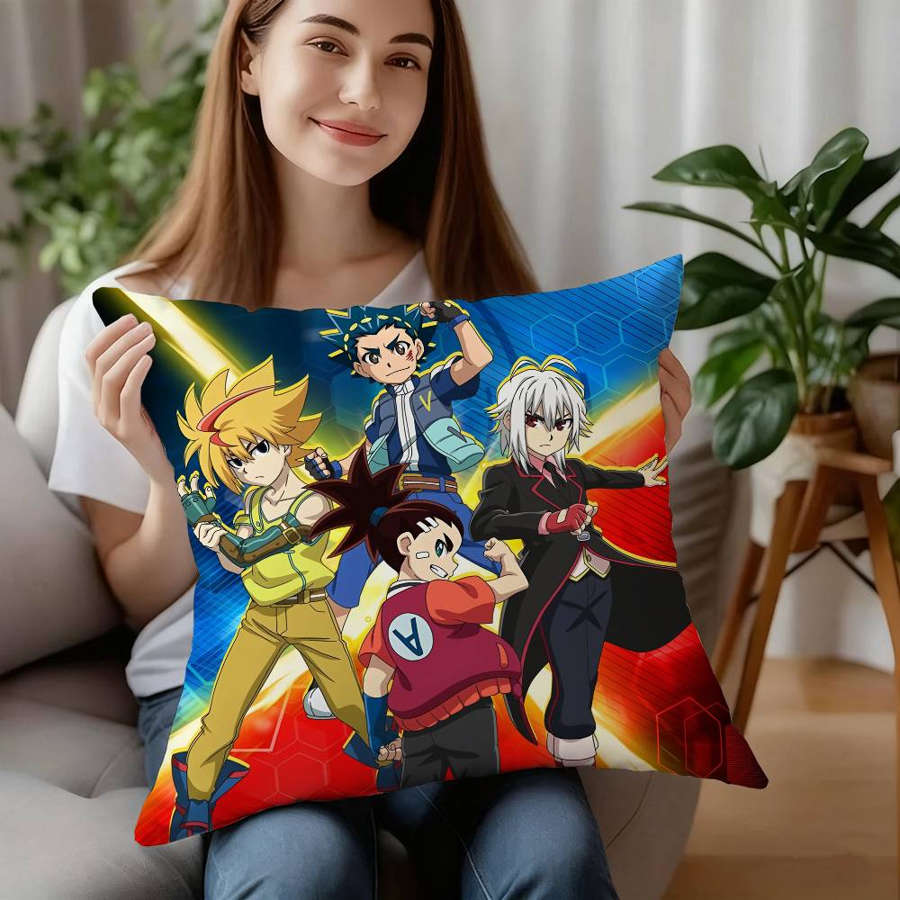 ГОРЯЧИЙ Аниме B-Beyblade Мультяшная Наволочка Декоративная Подушка для Дивана Домашний Двусторонний Принт Короткий Плюш Чехол для Подушки Подарок 12x12Inch