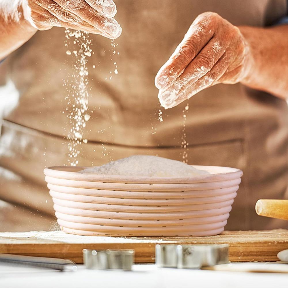 Bread Proofing Basket Sourdough Banneton Bread Baskets Natural Rattan Wicker Dough Proofing Bowls Home Bread Pastry Baking Tools