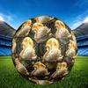 1pc Swan Moonlit Pond Theme Soccer Ball Football, Size 5, Lightweight PVC, Outdoor Training Soccer Ball,Sports Gift t61438
