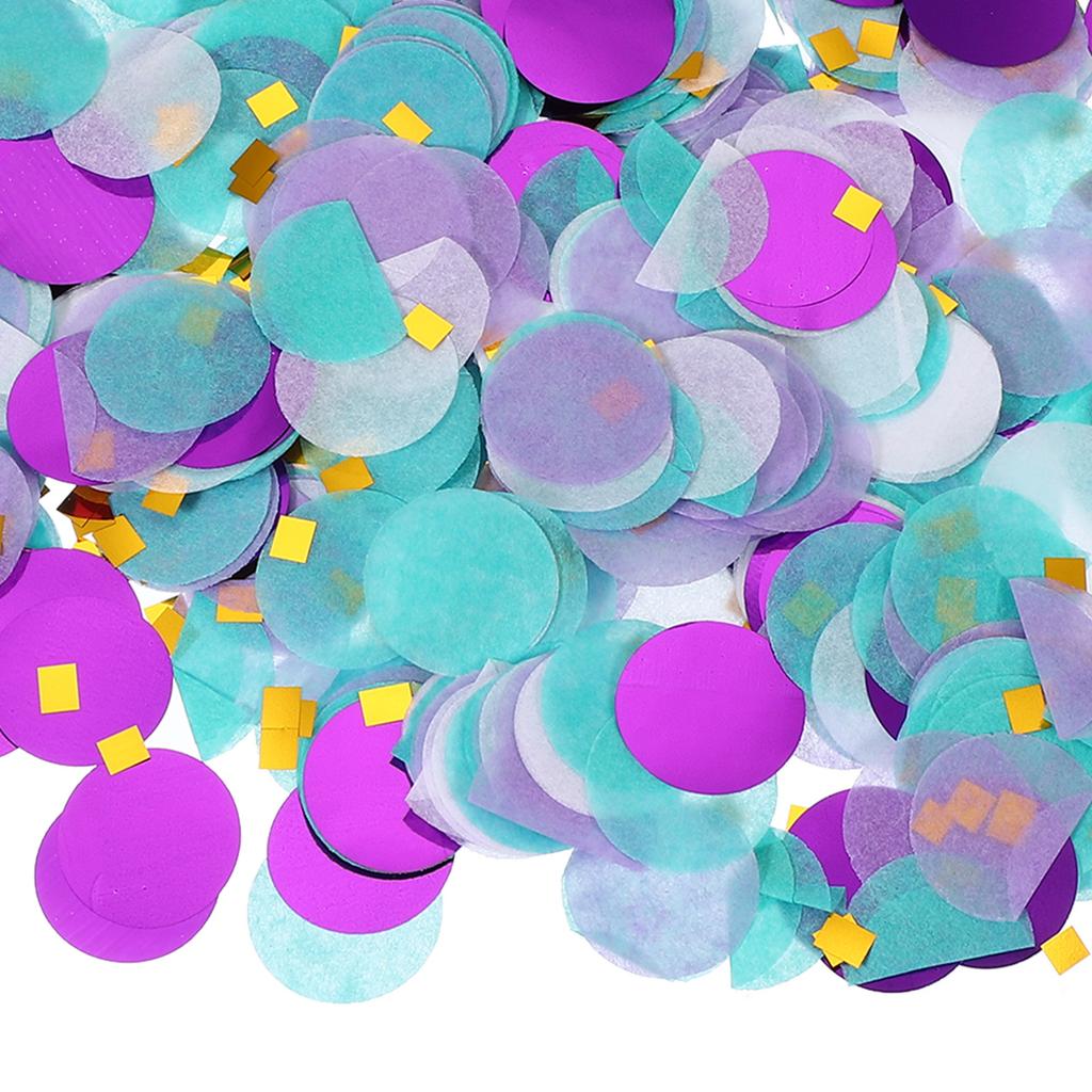 Ronde Tissuepapier Confetti 1 Inch Tafel Confetti Cirkel Stippen voor Bruiloft Verjaardag Feest Ballon Decoraties(1,76 oz)