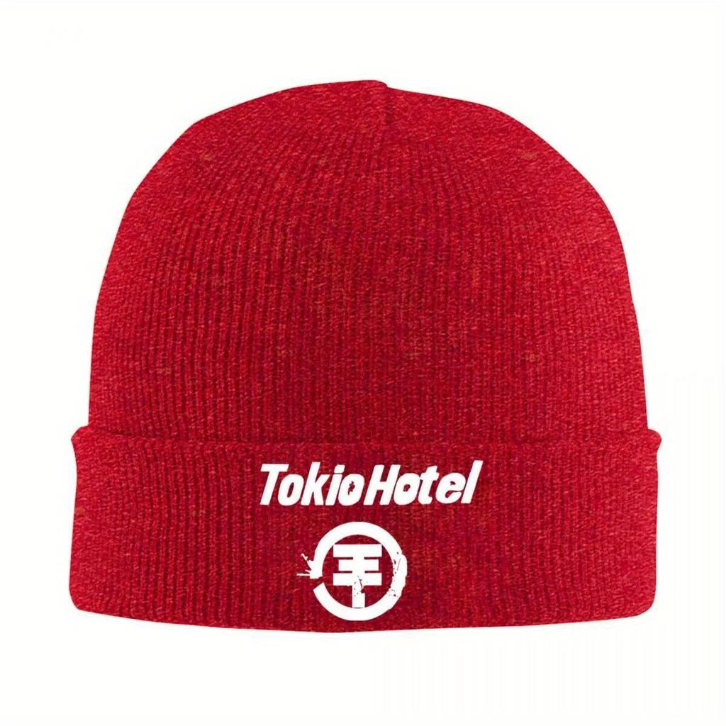 Genres Pop Rock Tokio Hotel Logo Mützen Gestrickte Mütze Outdoor Sport Warm Weich Herren Damen Kappen Herbst Lustige Mützen Geschenk