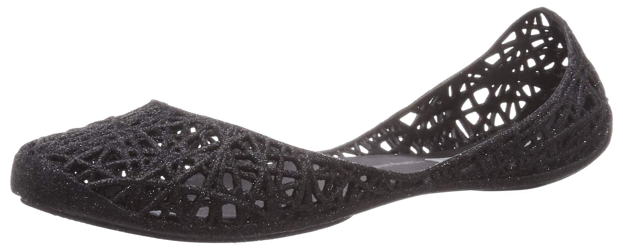 [Melissa] Chaussures Plates Campana Zig Zag II pour Femme, Noir, EU 40 (25,5cm)