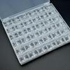 Transparent Plastic & Metal Bobbin Storage Box for Electric Sewing Machines - 5/6/5 Grid