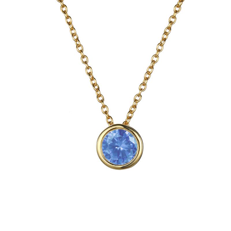 eManco Elegant Titanium Steel Diamond Clavicle Necklace for Women - Versatile, Non-Fading, Stainless Steel Pendant.