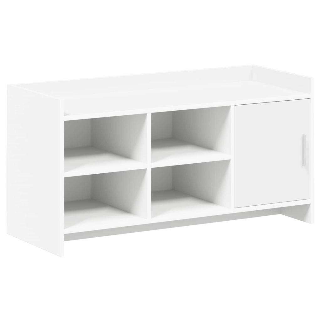 Shoe Cabinet with Storage White 100 x 39.5 x 51 cm Engineered Wood