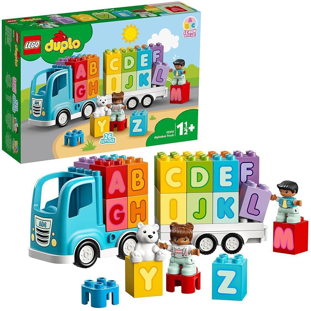 

LEGO DUPLO Alphabet Truck 10915 Educational Toy Blocks for Toddlers Ages 18 Months and Up
