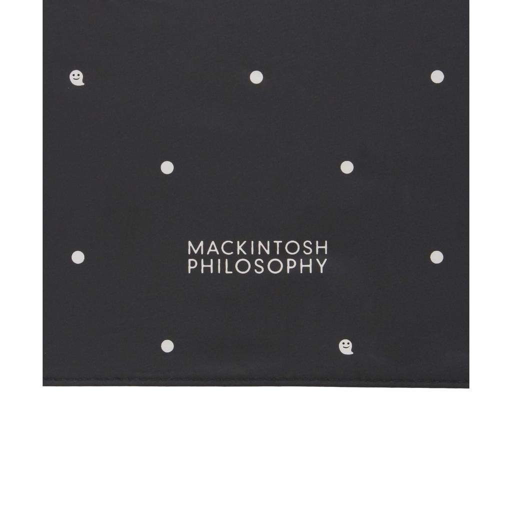 MACKINTOSH PHILOSOPHY Moonbat Folding Umbrella Sun Shade 100% UV Cut Ghost Dot Pattern Black 22-431-12499
