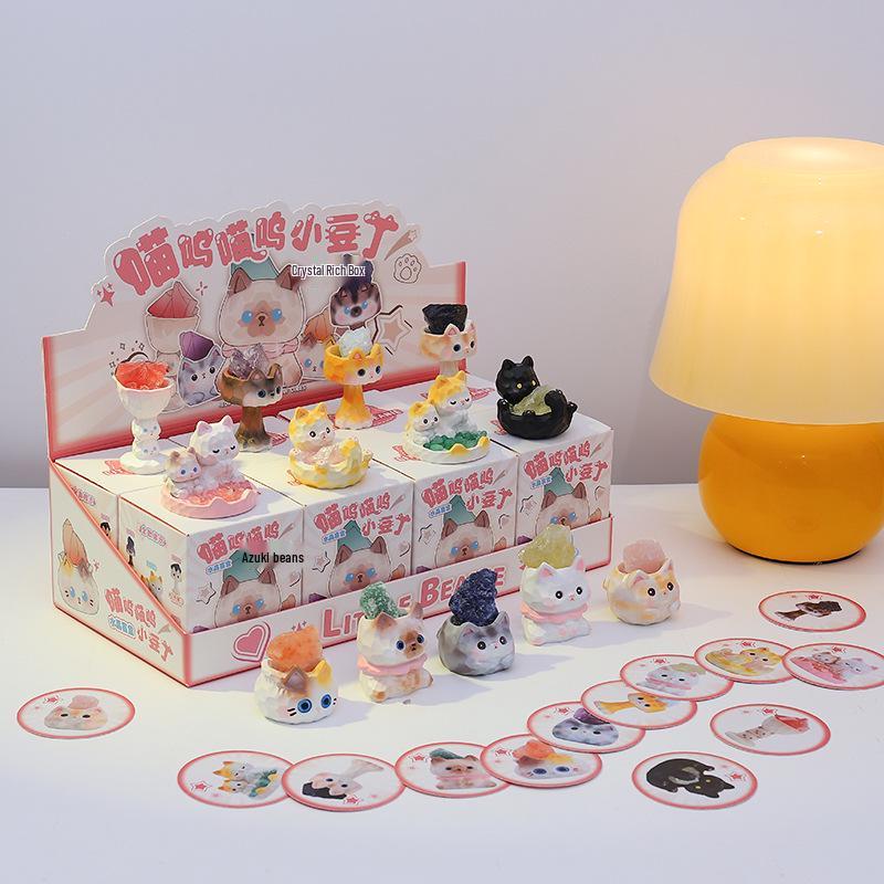 Qingqiu Nine-Tailed Fox Blind Box Figurine - Trendy New Year Gift & Desktop Decoration