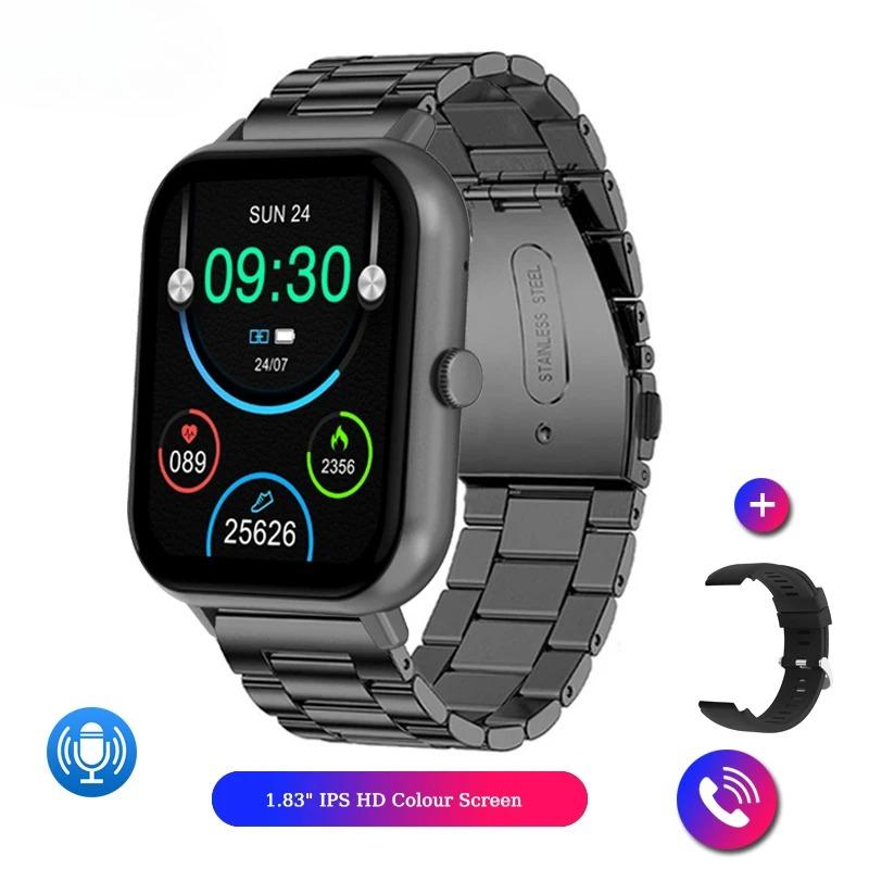 Outdoor Sports Smart Watch Men Heart Rate 100+ Sport Modes Full Screen Touch Bluetooth Call Smartwatch Android & iOS