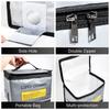 Fireproof Battery Safety Storage Bag Charging Port Design for Home Office Travel Electronics Protections
