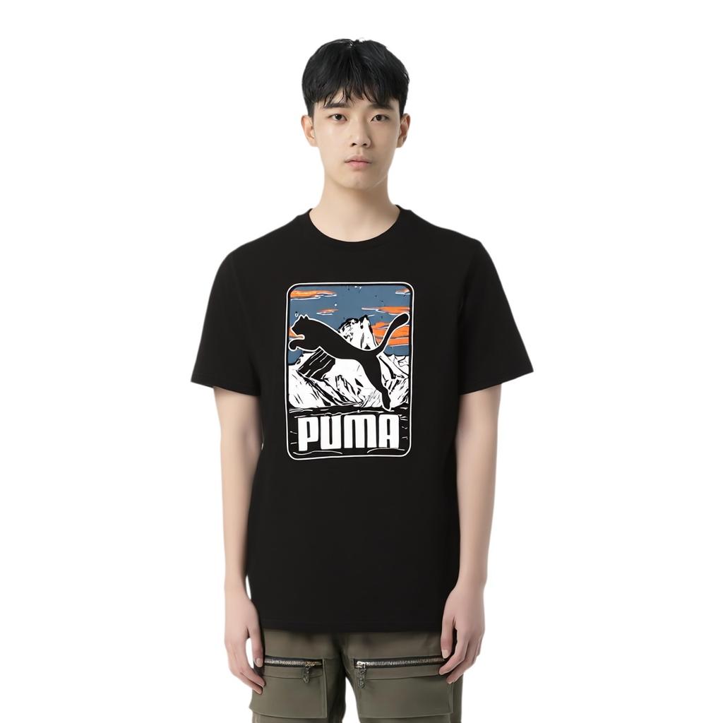 Puma Graphic Mountain T-shirt 'Black' Men's 684761-01