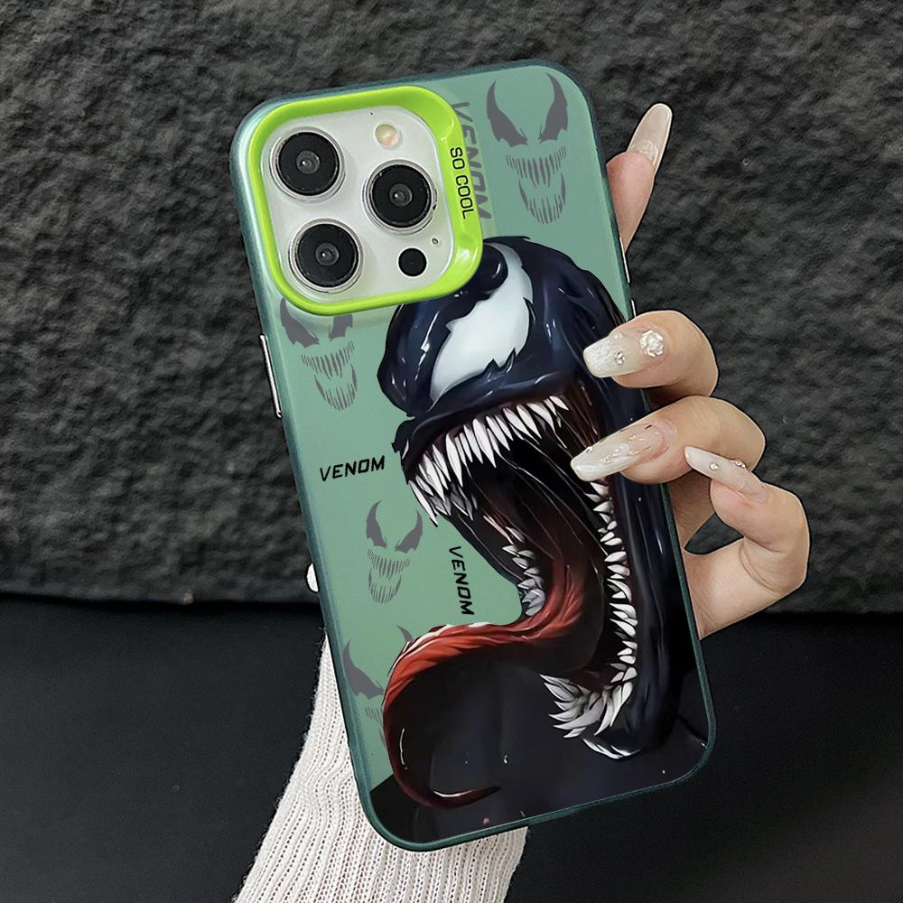 

Black Venoms Spiders Men Phone Case for Samsung Galaxy S26 S25 Edge S24 S23 S22 S21 FE S20 Ultra Plus 5G Colorful Silver Cover Galaxy S24 Ultra