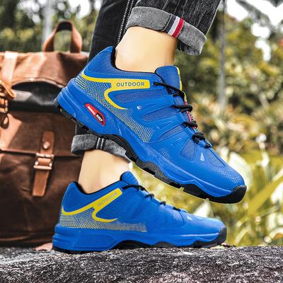 Men‘s Hiking Shoes Outdoor Trail Running Trainers Lace-up Climbing Shoes Anti-slip Trekking Sneakers Hunting Tactical Sneakers