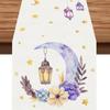 Heat Insulation Ramadan Table Runner Anti-slip Moon Table Runner New Table Cover  Eid Al Adha