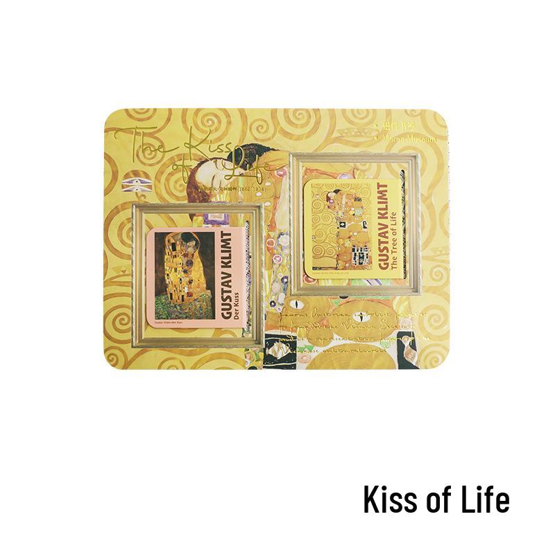 Set mit 4 magnetischen Lesezeichen mit weltberühmten Gemälden: Monet & Van Gogh