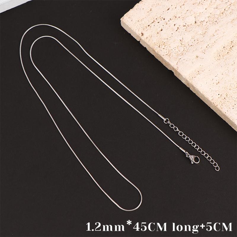 Gold Color Chains Stainless Steel Snake Chains Necklace Twist Rope Jewelry Women Long Chains Accessories