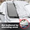 Windshield Snow Cover Waterproof Heavy Duty All-Weather Oxford Fabric Windshield Cover Window Blanket for Car Trucks Pickup