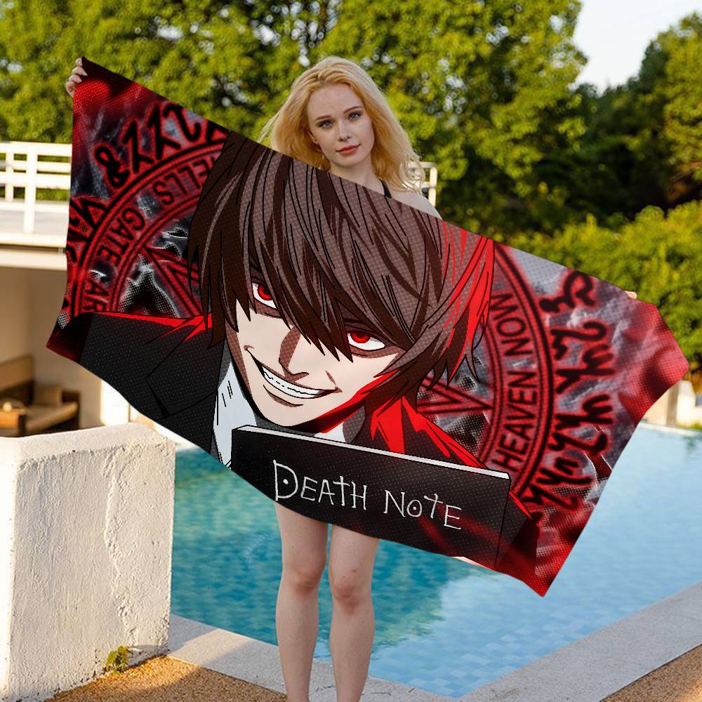 Anime Death Note Microfiber Beach Towel Absorbent Quick dry Soft Yoga Swimming Resort Mountain Climbing Towel