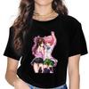 Anime To Love Darkness Mikan Yūki And Momo Deviluke Tshirt Homme Women's Tees Unisex Polyester Blusas T Shirt For Women