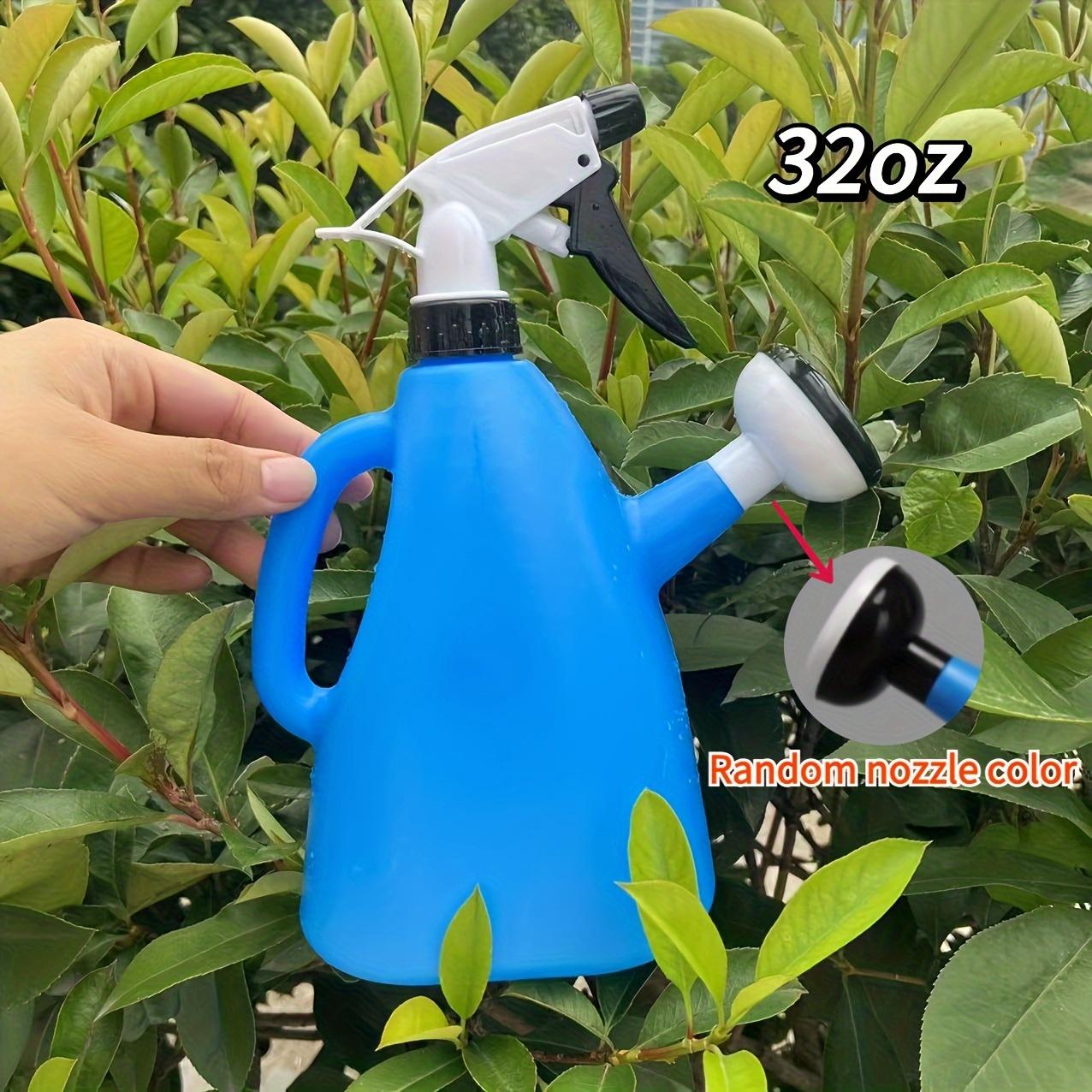 

1PC 2 in 1 Watering Can & Pressure Sprayer for Indoor Plants, Adjustable Spray Nozzle, 1L Lightweight Plastic, Mist To Jet