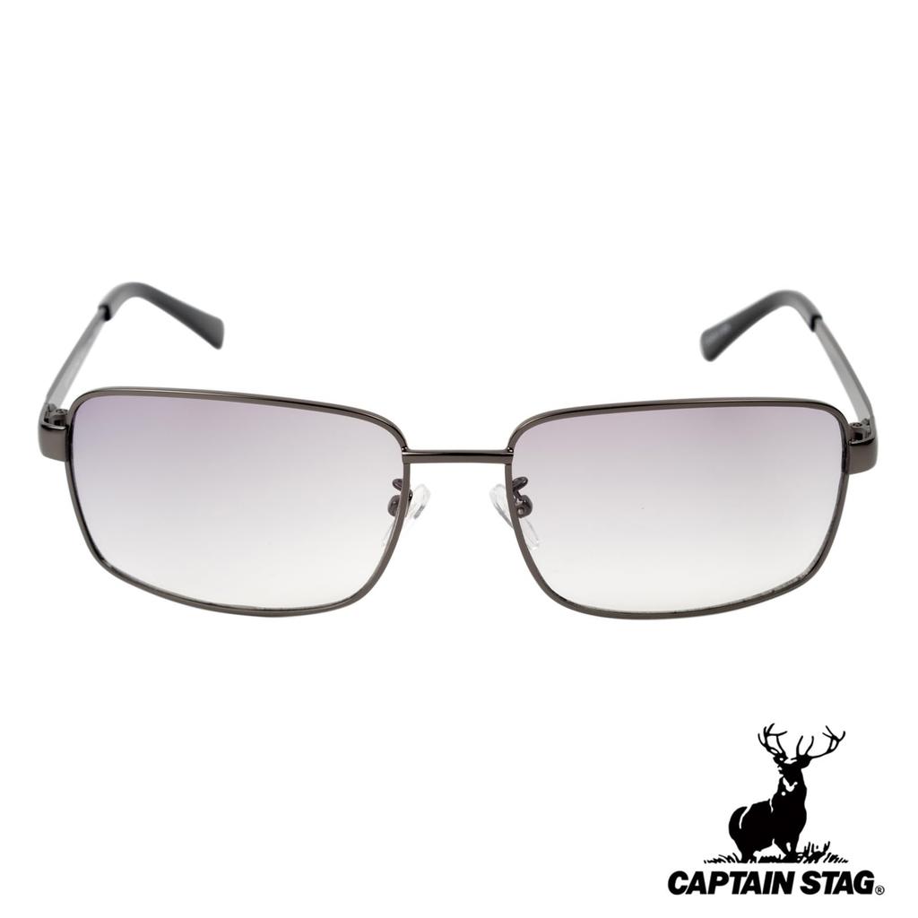 CAPTAIN STAG Gunmetal Metal Frame Sunglasses with Men's Case, CS-001-3-EH-72