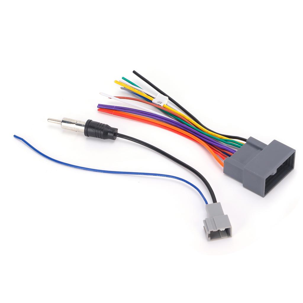 Stereo Radio Wiring Harness Antenna Adapter Replacement for Honda Fit City Greiz