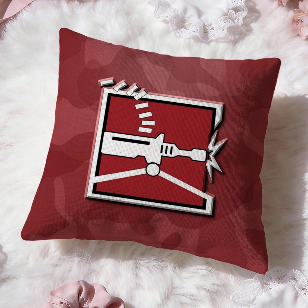 Tom Clancy Rainbow Six Siege Cushion Cover Premium Comfort Reversible Pillow Cove -Two in One Design for Any Room & Car Interior