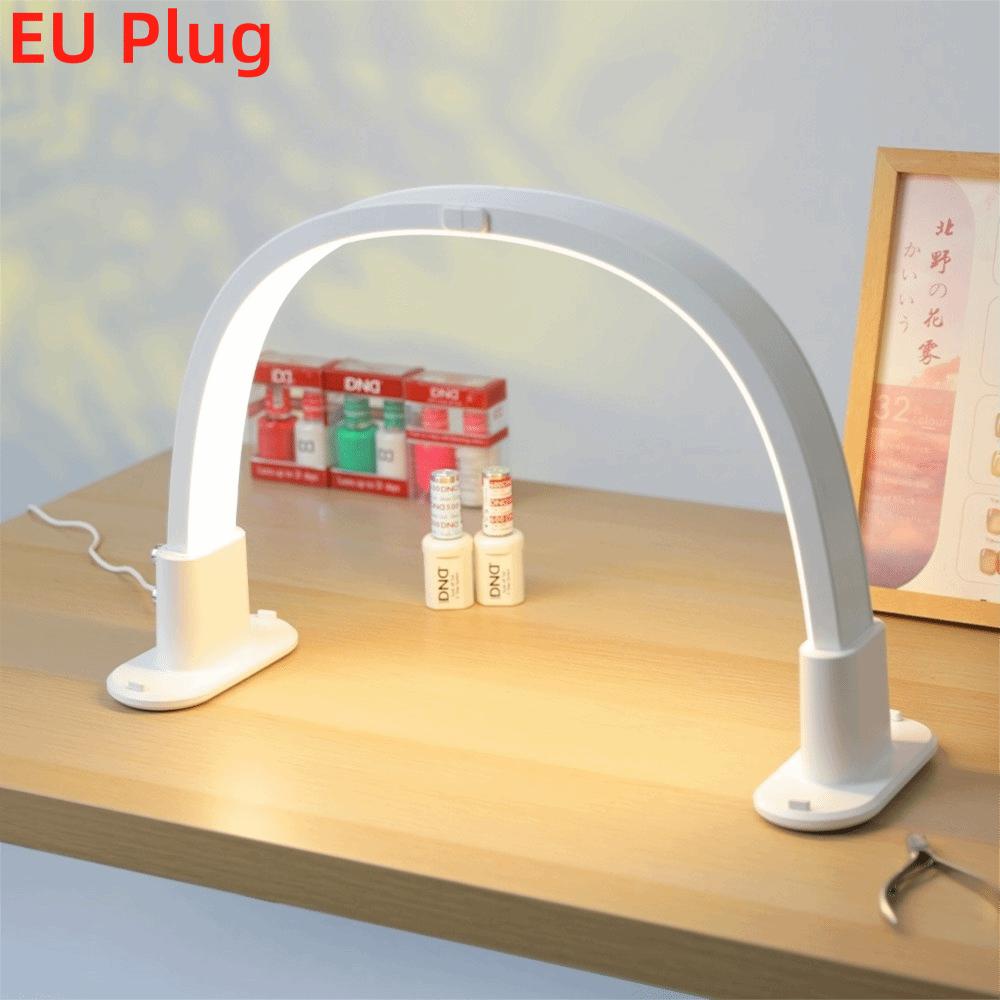 

Tricolor Dimming Fill Light U-Shaped Design Beauty Salon Lamp For Nail Pedicure Handicraft Reading White-EU