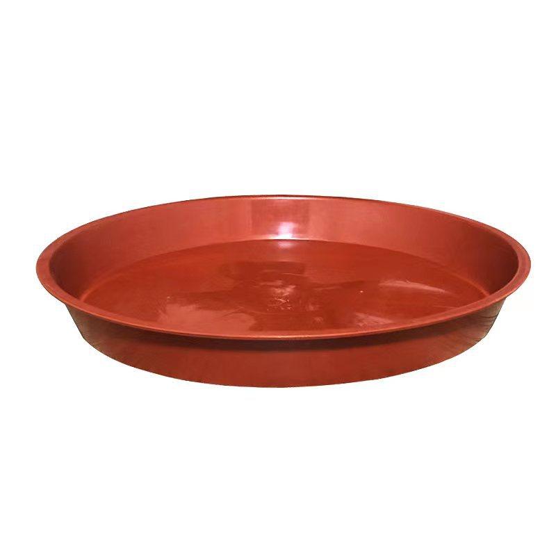

PB210 4Pcs 21cm Flower Pot Bottom Water Storage Round Tray Plastic Movable Potted Plant Base Red