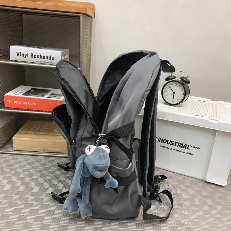 Schulrucksack für Studenten mit großer Kapazität, Herren-Computer-Reiserucksack, Damen-Rucksack in Unifarben