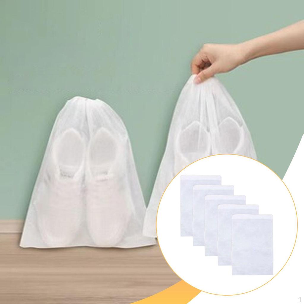 5 Non-woven Shoe Storage Bags, Essentials for Women And Men, Organizer, Dustproof Bag.