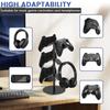 3 Tiers Universal Controller Stand Detachable Headset Holder Metal Controller Holder Stable Headphone Stand for Desk and Gamer