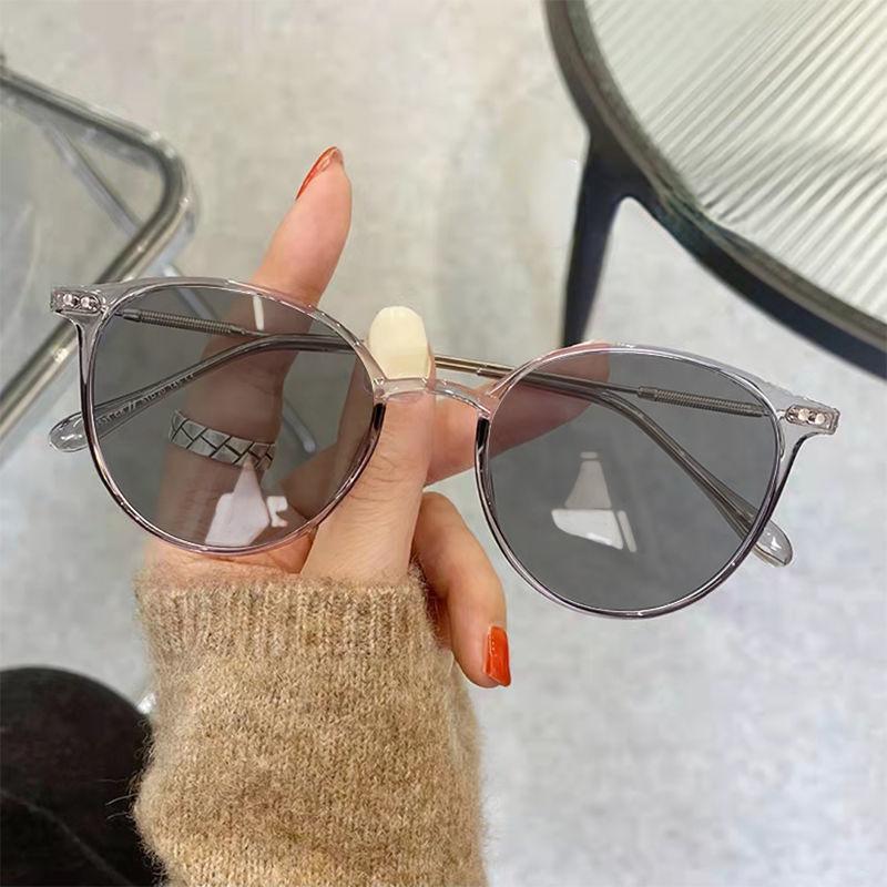 Trendy Near Sight Photochromic Glasses Men Women'S Luxury Design Fashion Myopia Eyewear Intelligent Color Changing Sunglasses