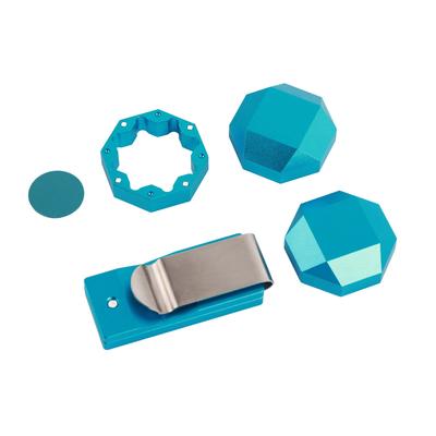 Aluminium Queue Kreidehalter Clip Achteckig Universal 3 Schichten Billard Pool Queue Kreidebox Halter