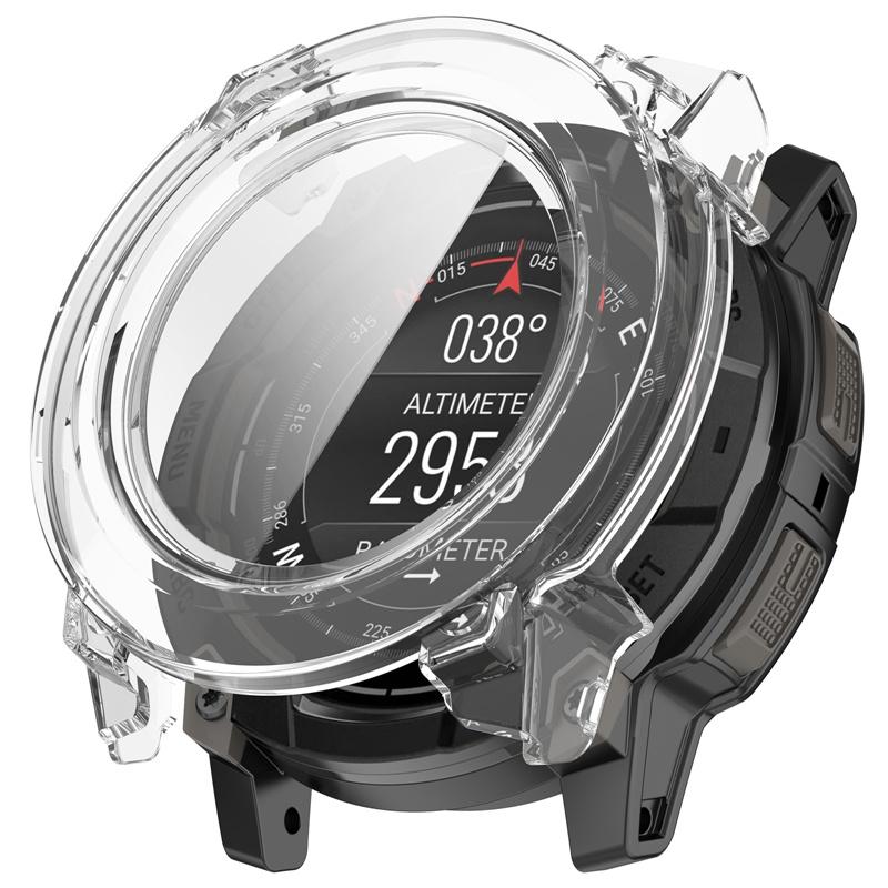 PC Case + Tempered Glass for Garmin Instinct3 45mm/50mm Full Cover Screen Protector Anti-scratch Film Bumper Protective Accessories
