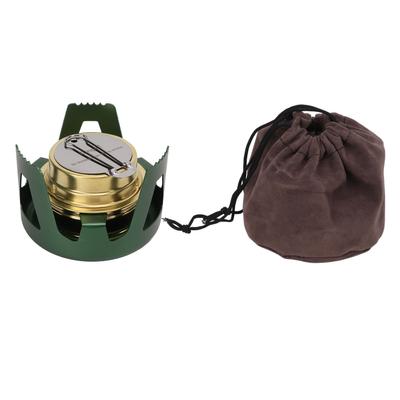 Mini Alcohol Stove High Safety High Combustion Efficiency Portable Camping Stove with Storage Bag for Outdoor Picnic