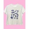 Ocean Animals Print Crew Neck T-shirt Short Sleeve Casual Top for Spring Summer Clothing Harajuku Short Sleeve Aesthetic Clothes